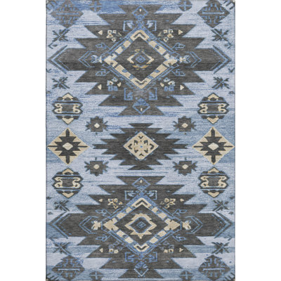 Premium Machine Washable Mayfield AMF1945 Tribal Rug