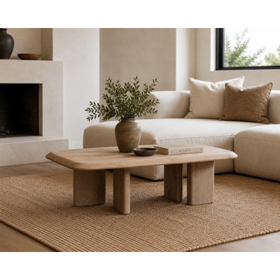 Sorrento Coffee Table-60" Rectangular Weathered Natural