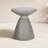 Jacqueline Modern Accent Outdoor Lightweight MGO Side Table with Hourglass Silhouette-671095513