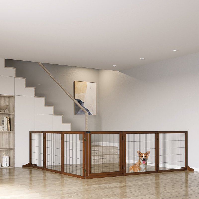 Barrière pour animaux Sauer, Bois foncé