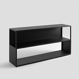 Hyller 75cm H x 150cm W Steel Geometric Bookcase