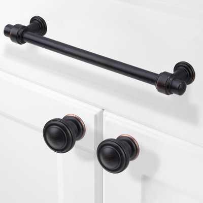10 Pack Cabinet Handles, Solid Zinc Alloy Drawer Pulls, Modern Kitchen & Dresser Hardware With Deep Thread Design