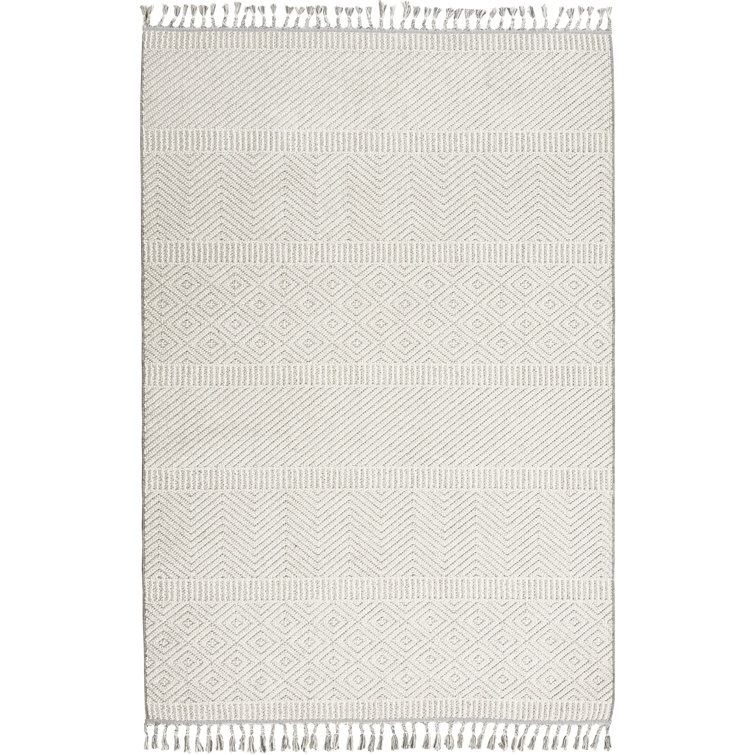 Janto Geometric Ivory/Gray Area Rug