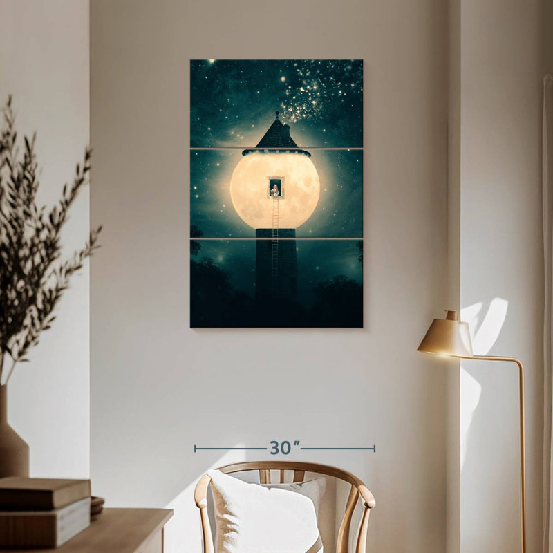 Oberle The Moon Tower, 57" H x 36" W