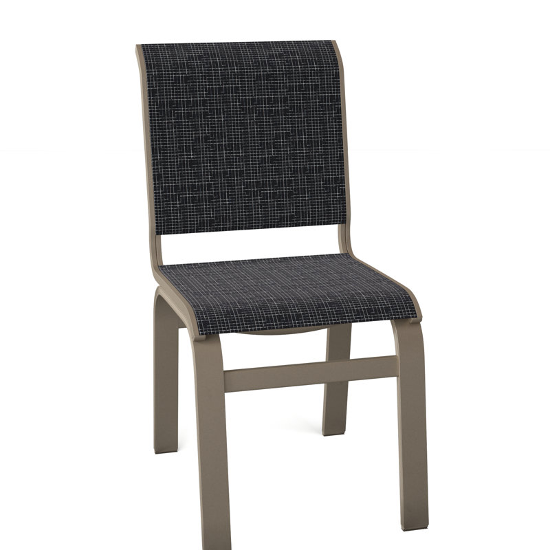 Chaise d'appoint de salle à manger Hiraku, Kona texturé, Bleu marine Momentum