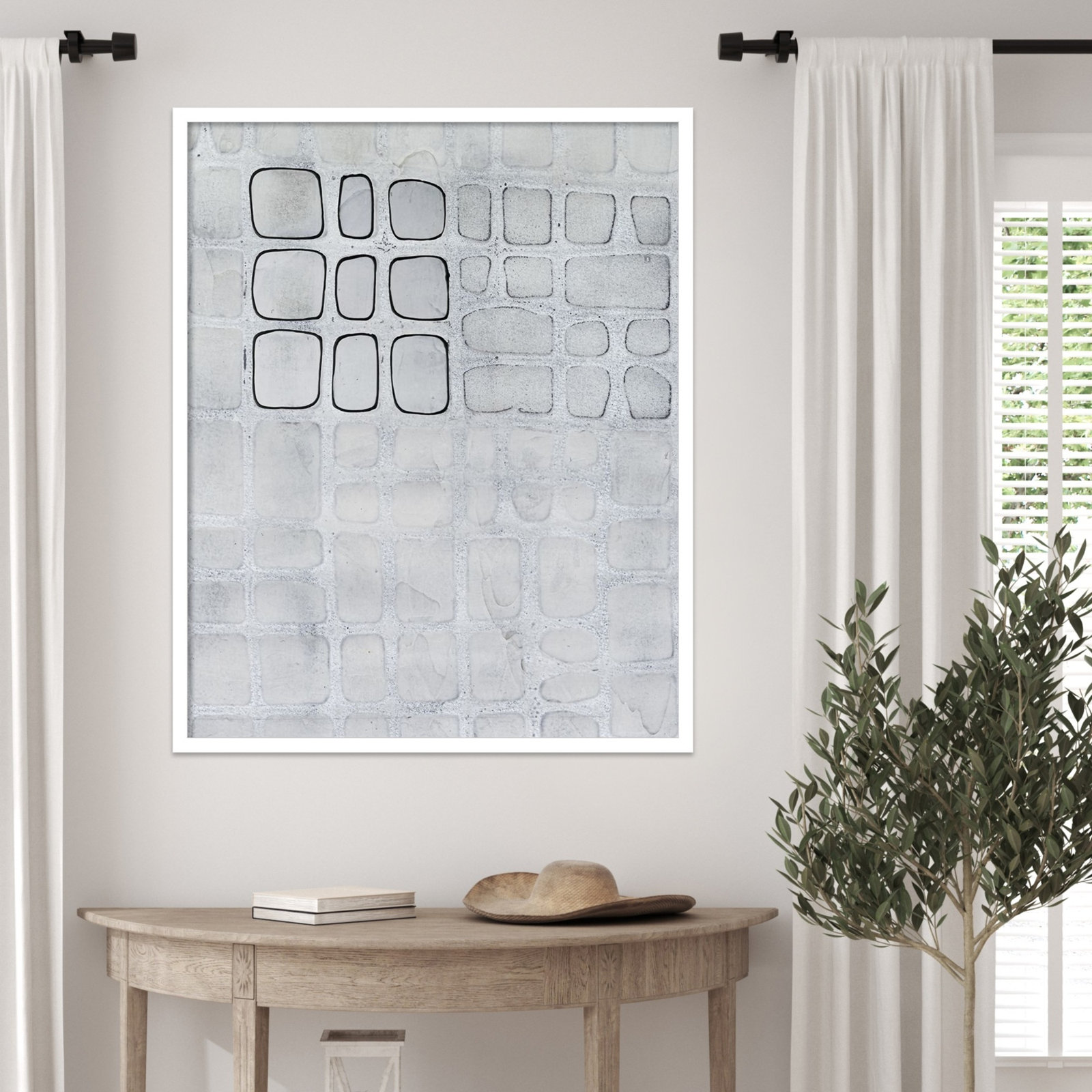 Lumen Colour I Print by Vanna Lam, 33" H x 27" W, White