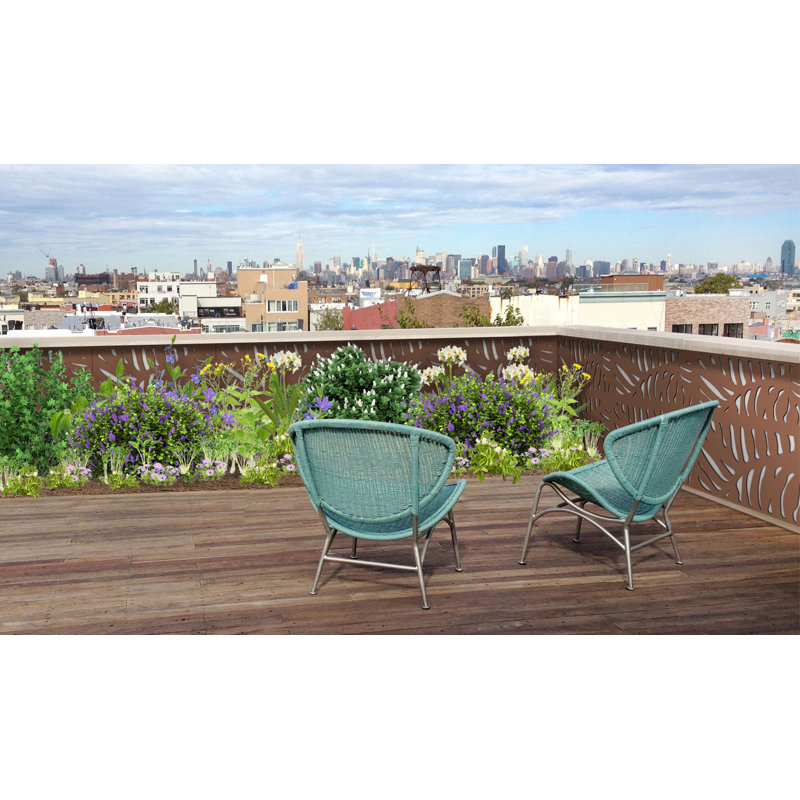 Cabo 24'' H x 48'' W Composite Fence Panels Included, Espresso