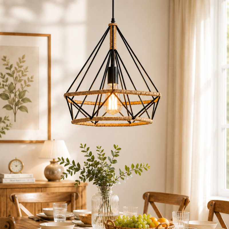 1 - Light Black Single Pendant