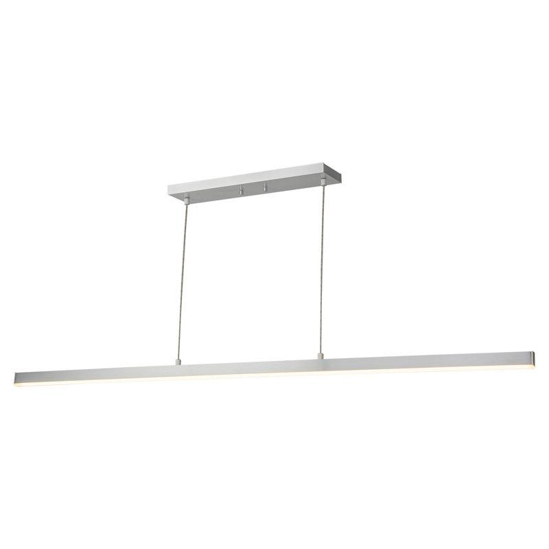 Îlot de cuisine Vega, H 122,5 po x l 56 po x P 1,5 po, Nickel brossé