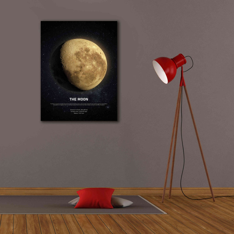 «The Moon 2» par Design Fabrikken, estampe numérique sur toile, H 34 po x l 26 po x P 1,5 po