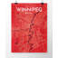 Winnipeg City Map - No Frame Print-593499724
