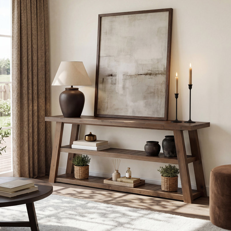 62.99cm Solid Wood Console Table