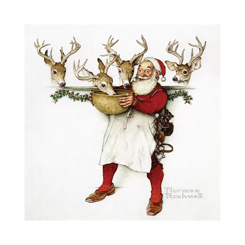 Getting Ready by Norman Rockwell - Wrapped Canvas Painting
