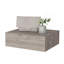 Table de chevet flottante murale gris clair-985325719