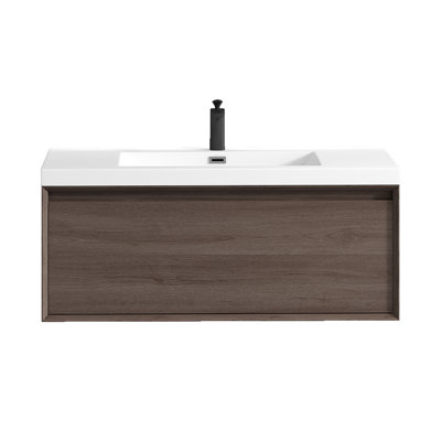 Meuble-lavabo mural simple l 41,9 po x P 19,6 po x H 17,7 po Eliya