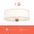 Theo Linen Semi Flush Mount-66310808