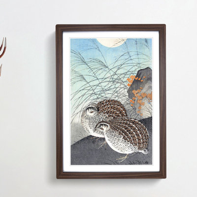 Two Quails by Ohara Koson - Picture Frame Painting Print