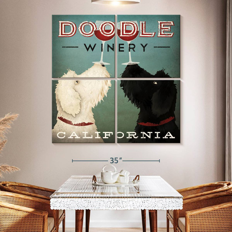 Tergel Doodle Wine, 50'' H x 50'' W