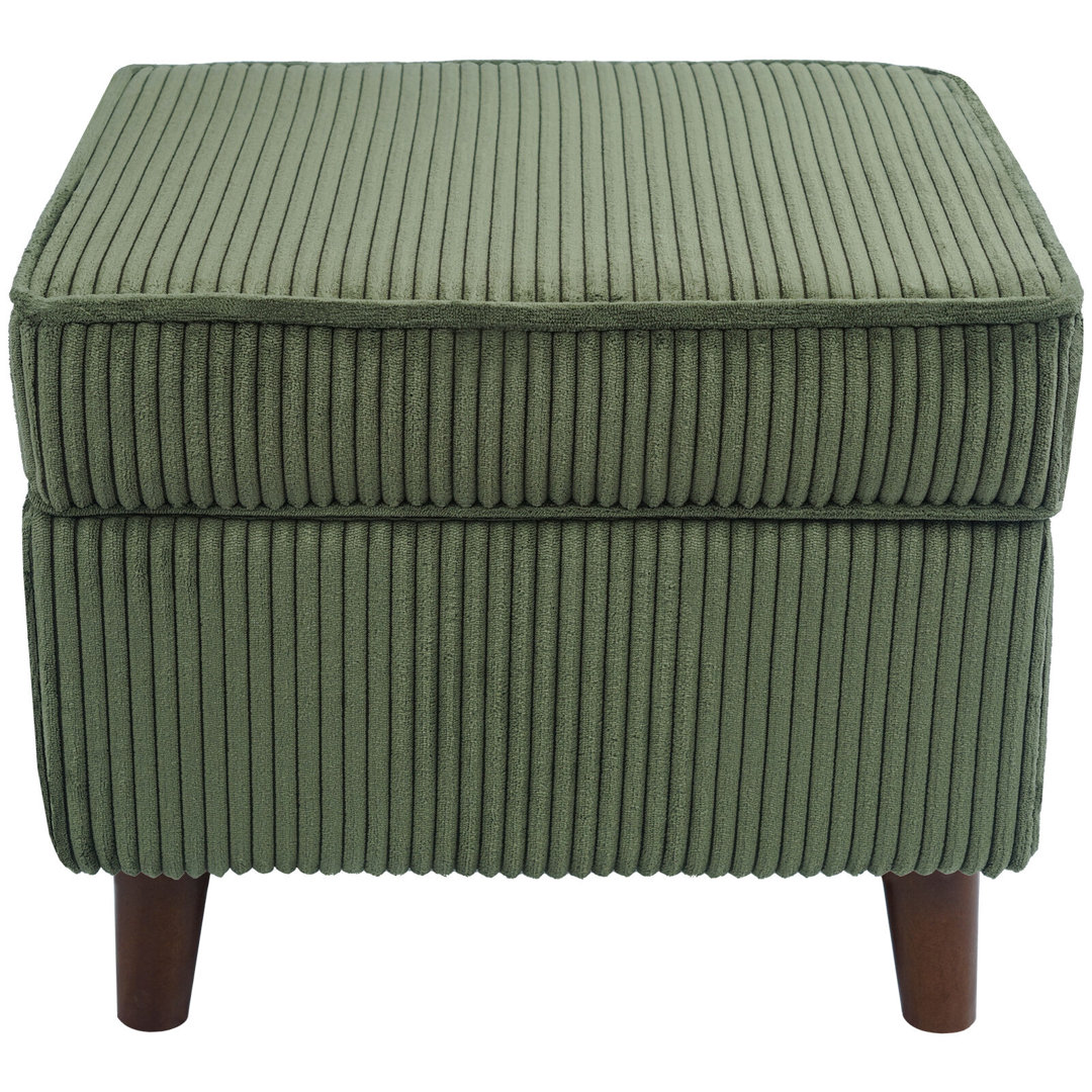 18.5" W Upholstered Corduroy Ottomans for Living Room,Bedroom,Storage Footstools Seating Latitude Run® Upholstery 