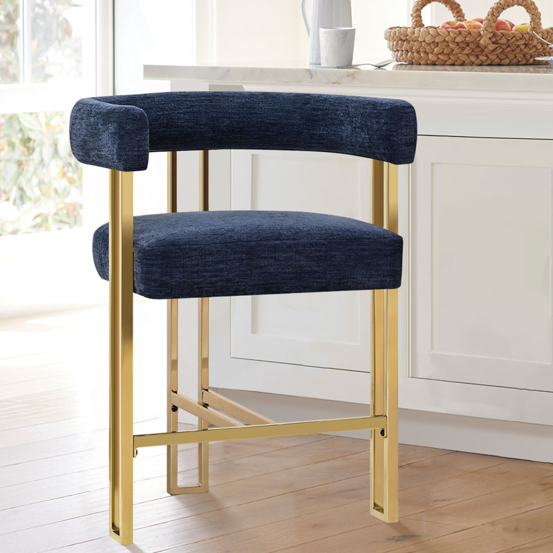 Tabouret de comptoir 25 po, Bleu