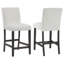 Ensemble de 2 chaises de comptoir rembourrées Alba Boucle-105835117