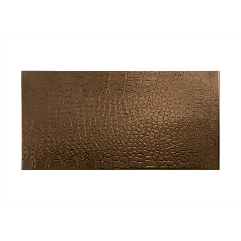 Panneau mural décoratif en vinyle FASÄDE Cayman 4 pi x 8 pi, Bronze huilé