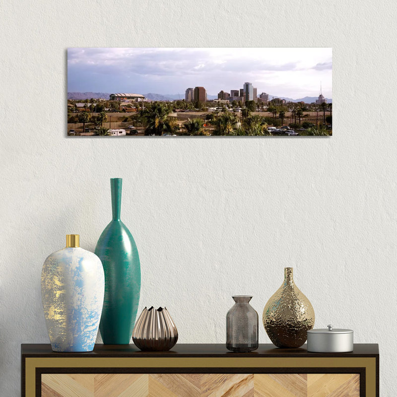 Downtown Skyline - Wrapped Canvas Panoramic Print, 30.48 cm H x 91.44 cm W x 1.91 cm D