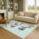 Premium Machine Washable Ingrassellino AMF1826 Happy Snowmen Holiday Rug