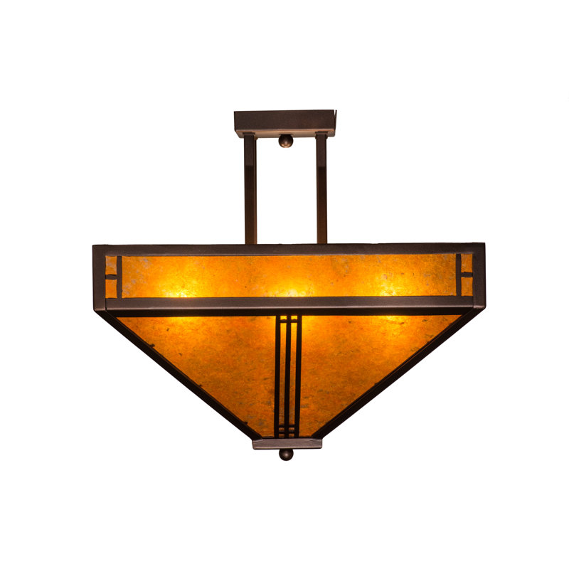 Plafonnier semi-encastré d’extérieur 4 lumières Yoshida