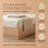 Queen Wooden Platform Bed Frame Without Headboard, Hydraulic Lift Up Storage, No Box Spring Needed, Natural Wood-962734967-962734965