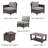 Fakhiri 4 - Person Patio Conversation Set with Cushions
