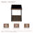 Wicker Rattan Outdoor Side Table With Tempered Glass