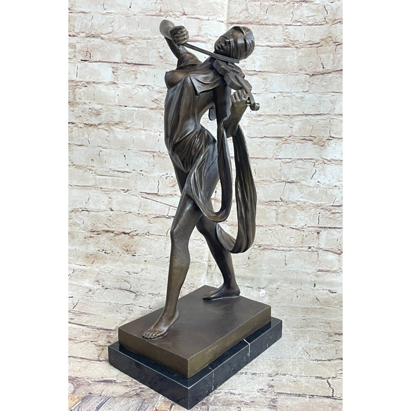 Figurine abstraite 100% bronze féminin