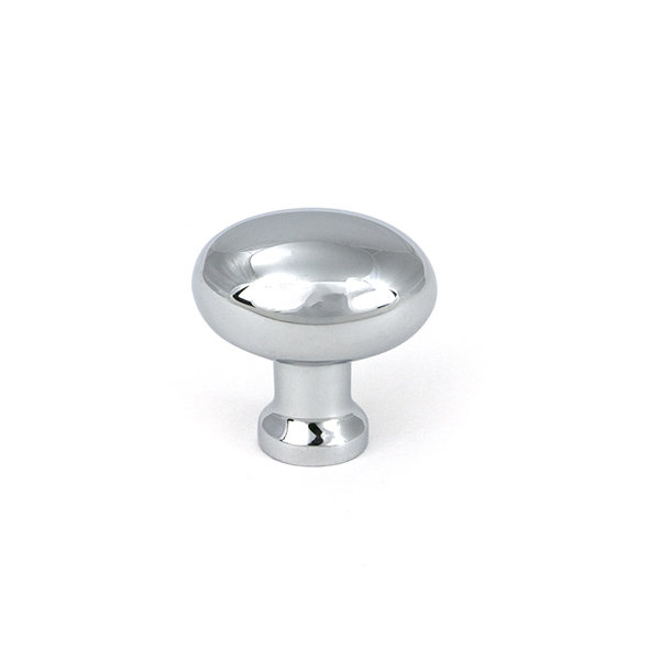 Moore Cabinet Knob, Polished Chrome, 0.98" Knob Diameter