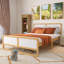 Lit plateforme en bois massif de style moderne pour enfants, adolescents et adultes-823584095