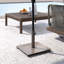 Base carrée de parasol de patio, base de support de parasol en métal 29 lb avec coussins réglables, support de parasol de patio pour poteaux de 1,5 po / 1,9 po