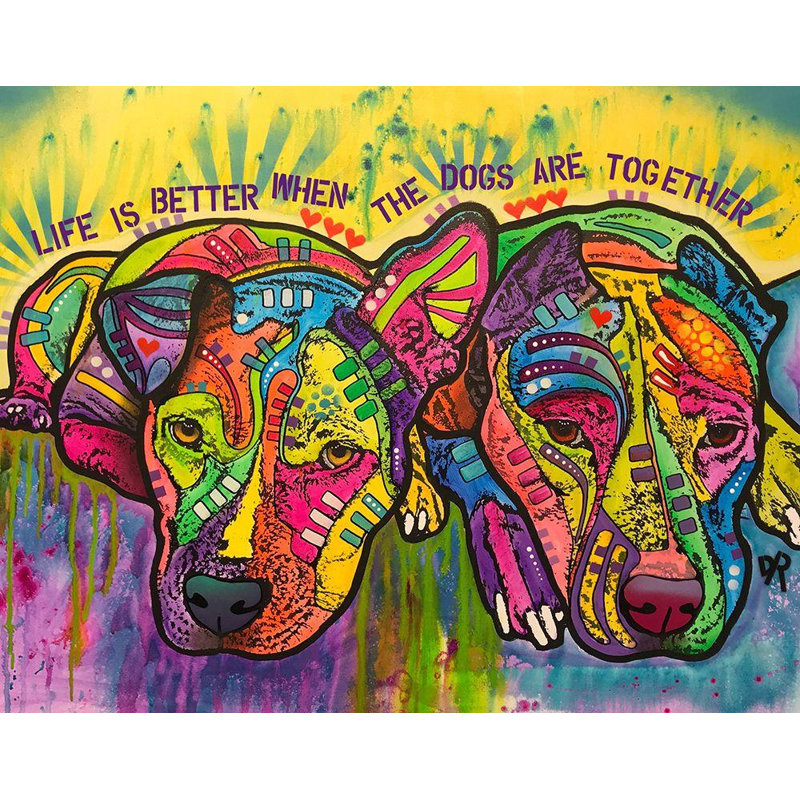 Lark Manor™ Dean Russo Collection Gallery Wrapped Canvas Art Titled: Together, 36" H x 45" W