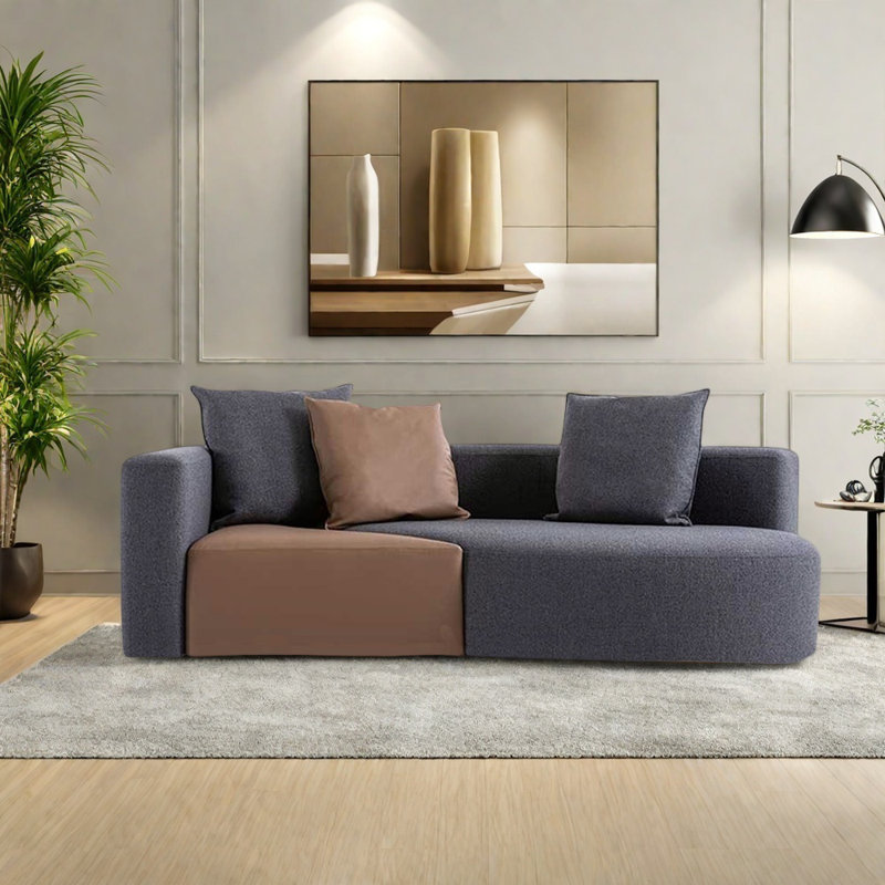 Chaise en pin de style moderne, Orienté à gauche (vu de face)