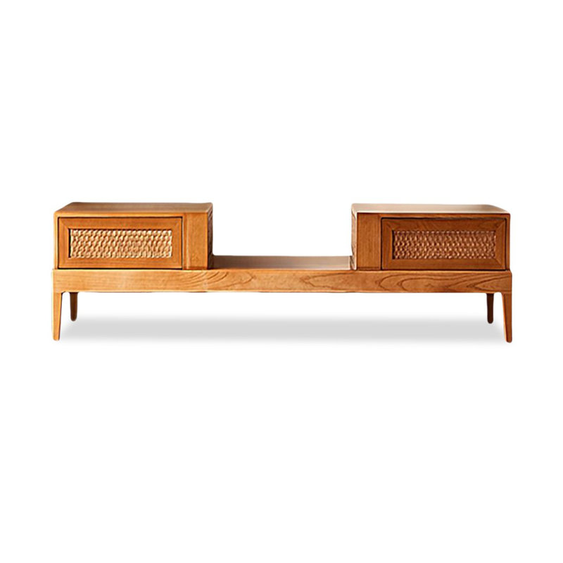 Meuble télé moderne en bois massif brun