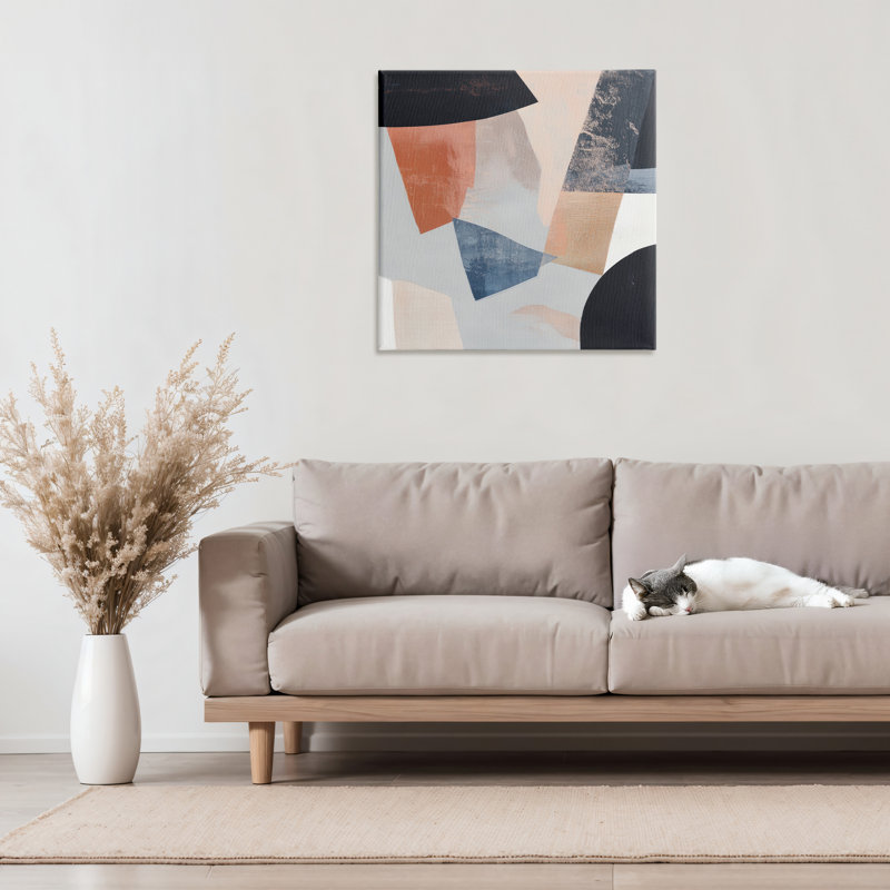 Toile neutre neutre Visions, design par Mona Grace, H 24 po x l 24 po