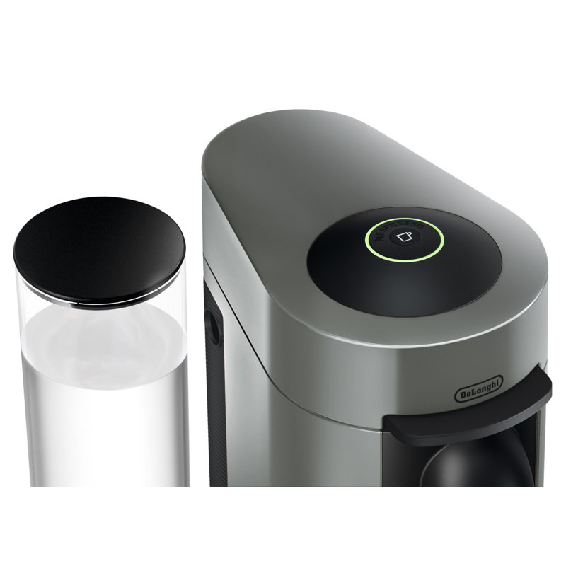 Nespresso VertuoPlus Coffee and Espresso Machine by De'Longhi with Aeroccino Milk Frother, Gray