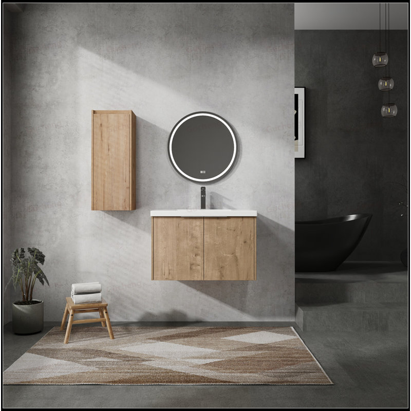 Meuble-lavabo mural 30 po avec armoire latérale