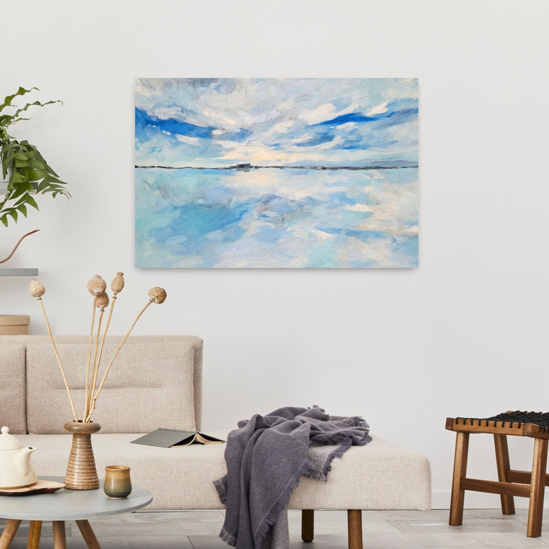 Calm Sky Reflection 1 Piece Wrapped Canvas Wall Art, 91  cm H x 61  cm W