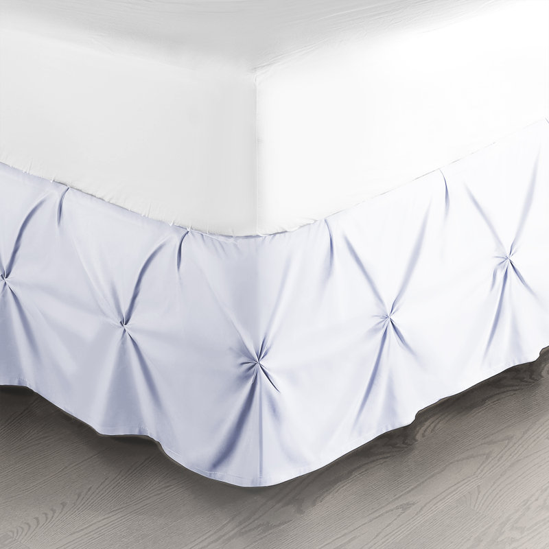 Tailored Bed Skirt, King, Ice Blue