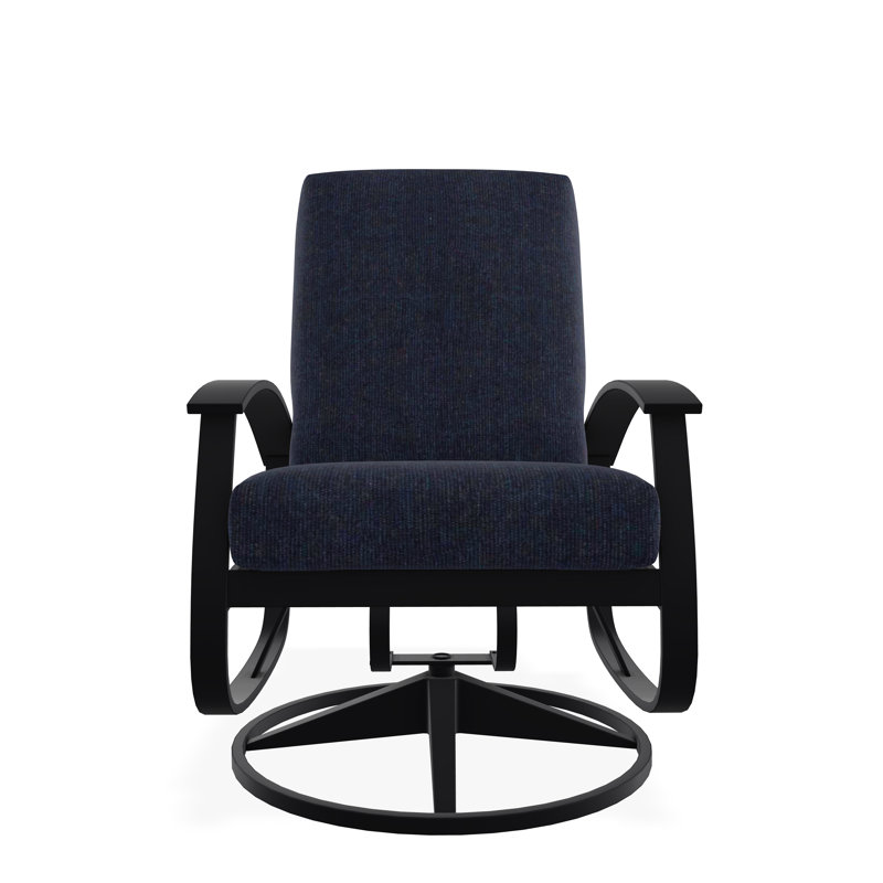 Belle Isle Outdoor Lounge Chair, Graphite, Spectrum Indigo Sunbrella®