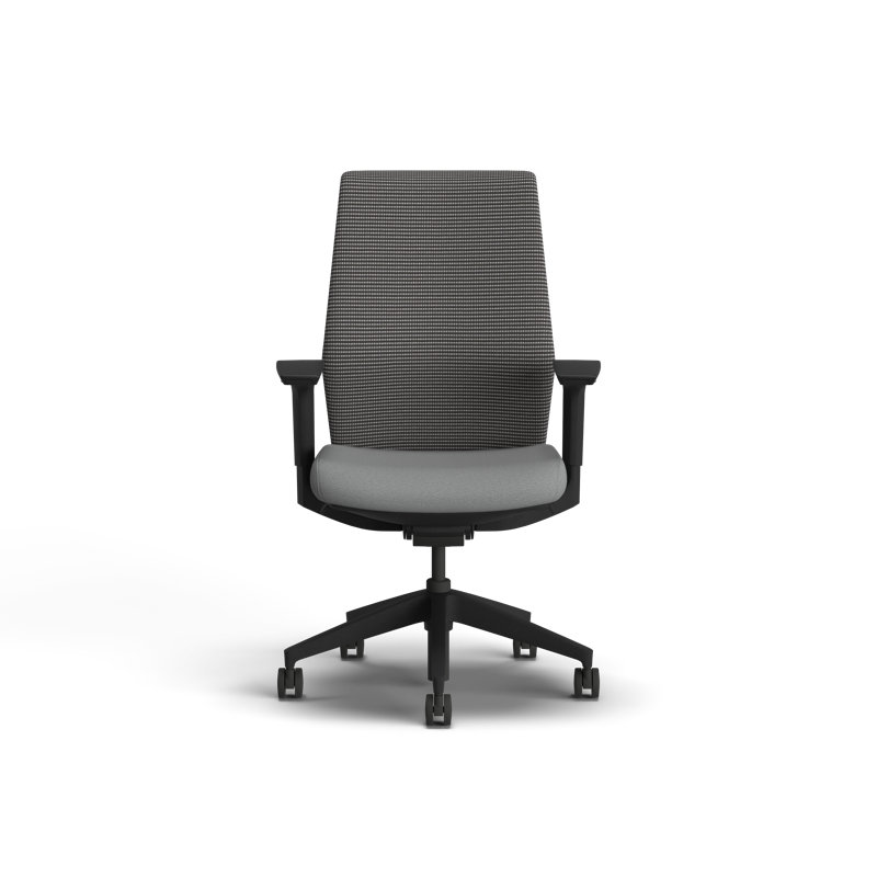 Chaise de bureau ergonomique en filet HON, Noir, Givré
