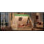 Lit double pleine grandeur avec tente et lit de repos en bois massif avec garde-corps pleine longueur, design Montessori et enfantin, naturel et vert-827210733-827210731