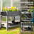 Raised Garden Bed, Wood Garden Box with Bottom Shelf-91951666