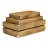Farmstead Set of 3 Rustic Wood Storage Crates with Metal Corners - Dark Brown Finish-1033024053