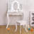 Ileane Vanity with Mirror and Seat-1693984251